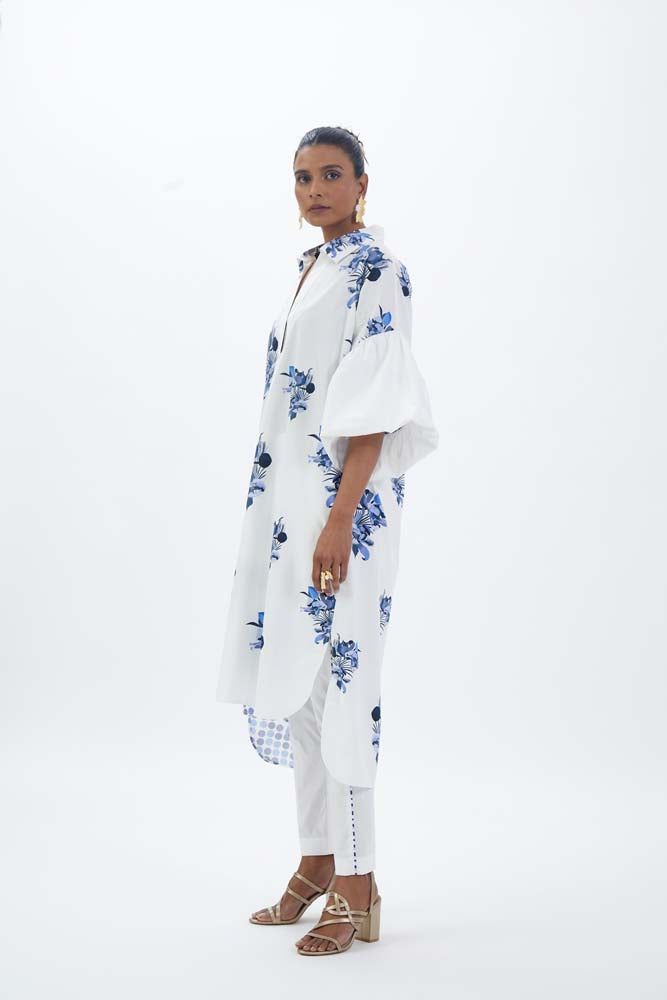 Rimjhim Balloon Sleeve Kurta & Trouser Co-ord